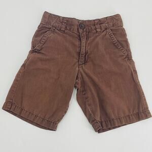 Old Navy Brown Twill Shorts - Size 5T - Adjustable Waist